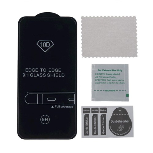 Szkło hartowane 10D do Samsung S24 Plus z czarną ramką