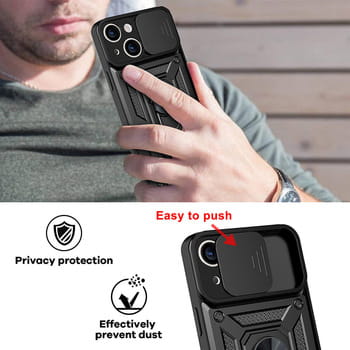 Etui Slide Camera Armor do Samsung Galaxy S24 FE czarne