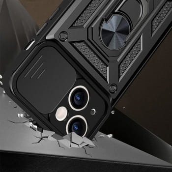Etui Slide Camera Armor do Samsung Galaxy S24 FE czarne