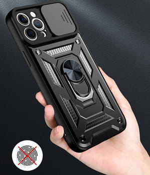 Etui Slide Camera Armor do Samsung Galaxy S24 FE czarne