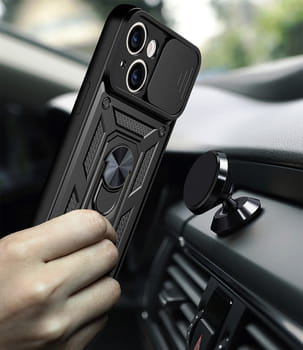 Etui Slide Camera Armor do Samsung Galaxy S24 FE czarne