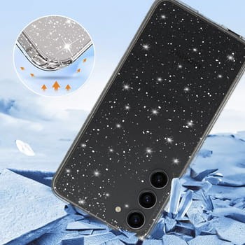 Etui Crystal Glitter do Samsung A16 silver