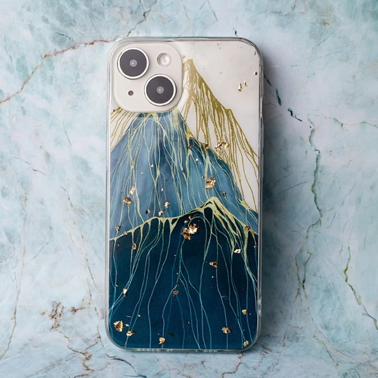 Etui Gold Glam do Samsung A15 mountain