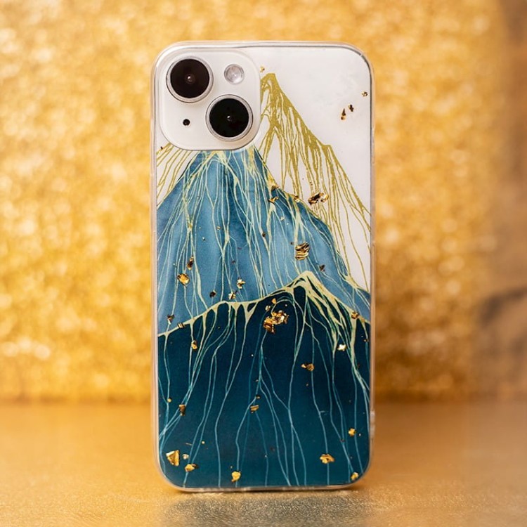 Etui Gold Glam do Samsung A15 mountain