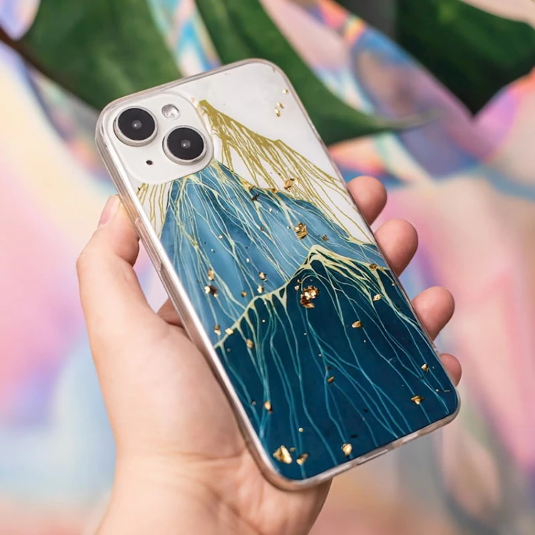 Etui Gold Glam do Samsung A15 mountain