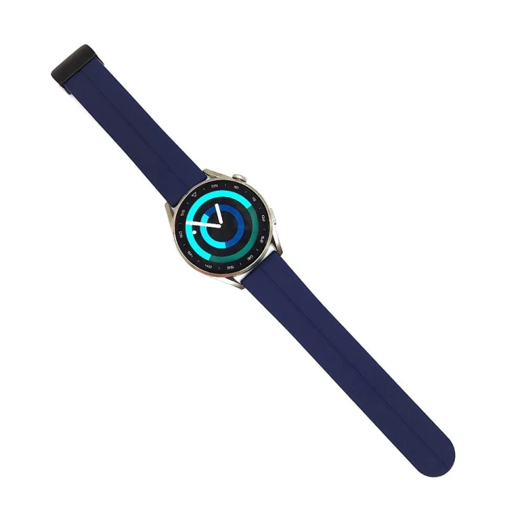 Pasek silikonowy - G32 - granatowy - 22 mm