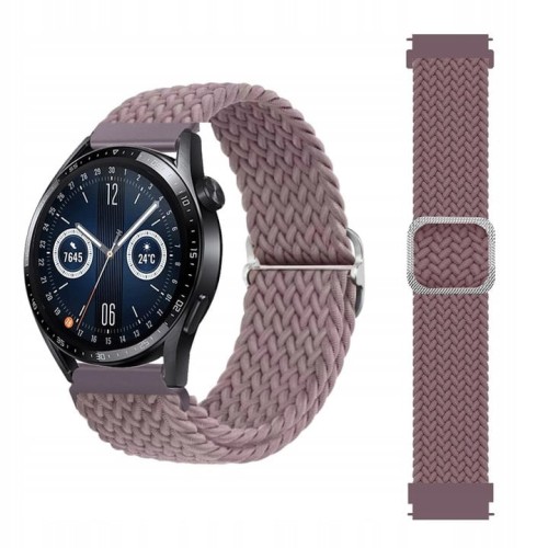 Pasek pleciony do zegarka 20mm beżowy