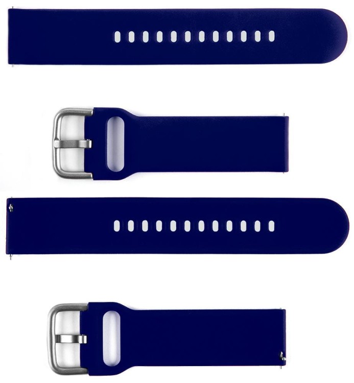 Pasek silikonowy S04 - ciemnoniebieski - 20 mm