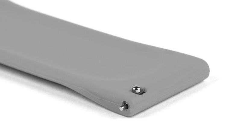 Pasek silikonowy S01 - szary - 20 mm