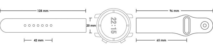Pasek silikonowy S01 - limonkowy - 20 mm