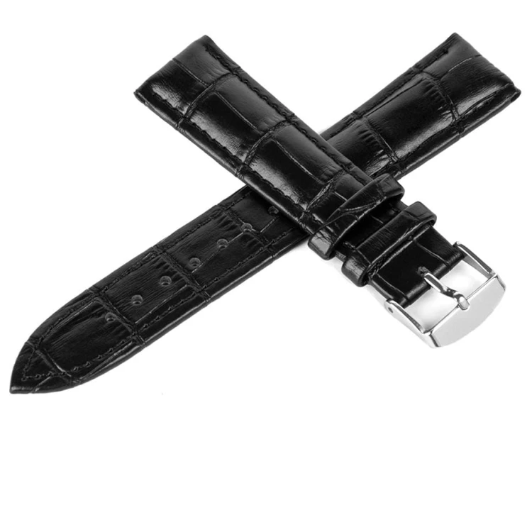 Pasek skórzany C16 XL - czarno-brązowy - 20 mm