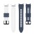 Pasek silikonowy - do Samsung Galaxy Watch - granatowo-biały - 20 mm