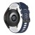 Pasek silikonowy - do Samsung Galaxy Watch - granatowo-biały - 20 mm
