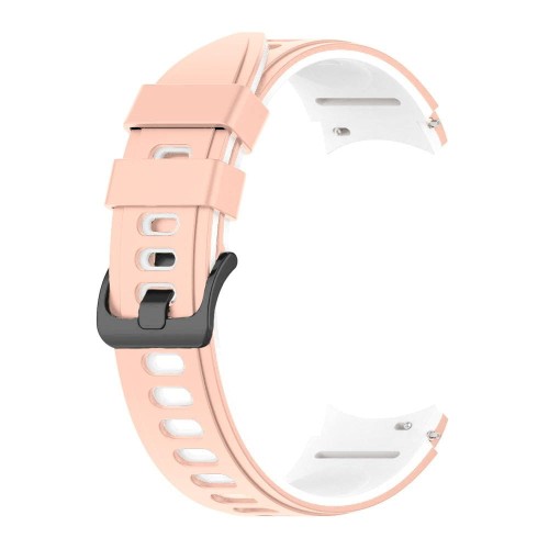 Pasek silikonowy - do Samsung Galaxy Watch- różowo-biały - 20 mm