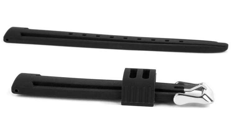 Pasek silikonowy Z05 - czarny - 18 mm