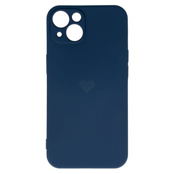 Vennus Silicone Heart Case do Iphone 14 wzór 1 granatowy