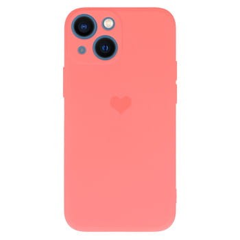 Vennus Silicone Heart Case do Iphone 14 Plus wzór 1 koralowy