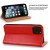 Etui Book Specjal do Samsung Galaxy A14 czerwony ze skórki