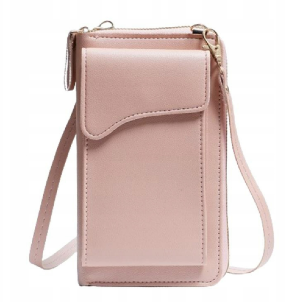 Torebka / saszetka na telefon z funkcją portfela, (18*11*5cm), PINK / RÓŻOWY