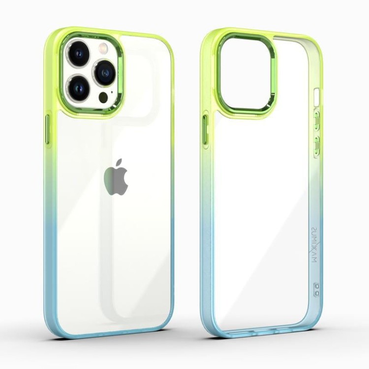 Etui MX Rainbow do iPhone 14 Pro zielono-niebieski