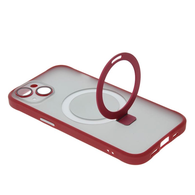 Nakładka Mag Ring do iPhone 14 Pro 6,1" czerwona