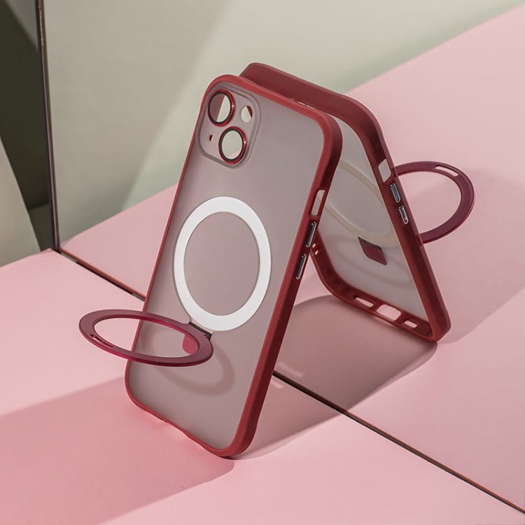 Nakładka Mag Ring do iPhone 14 Pro 6,1" czerwona