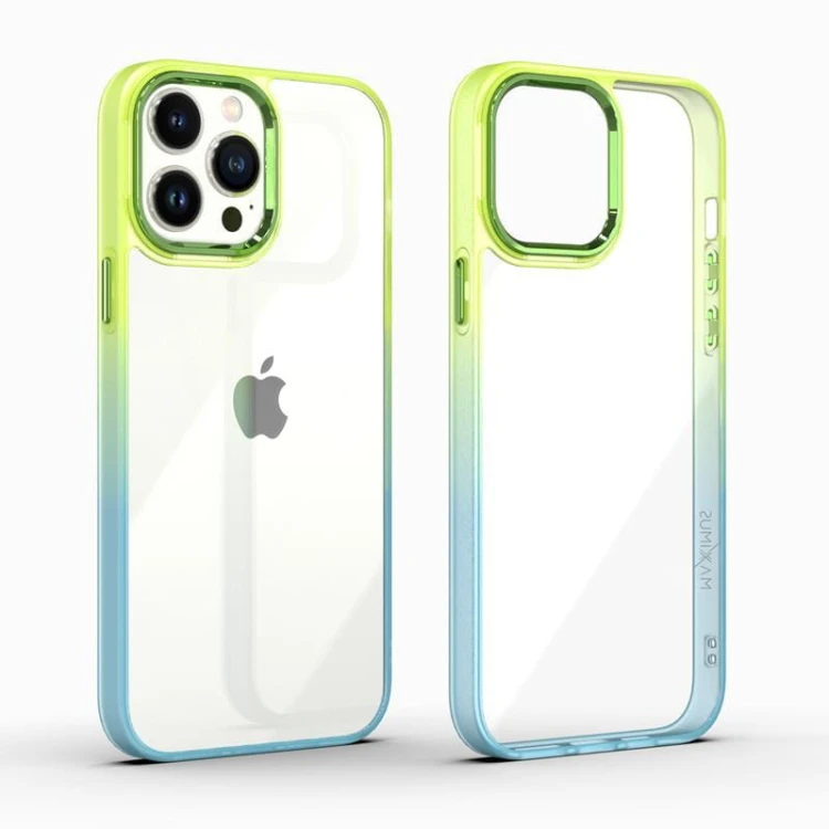 Etui MX Rainbow do iPhone 14 Pro Max zielono-niebieski