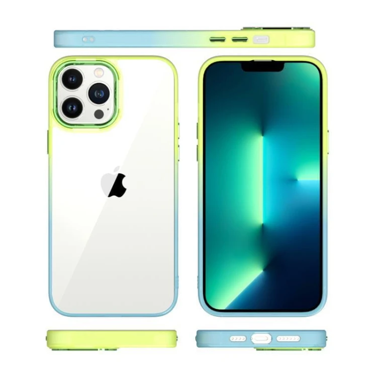 Etui MX Rainbow do iPhone 14 Pro Max zielono-niebieski