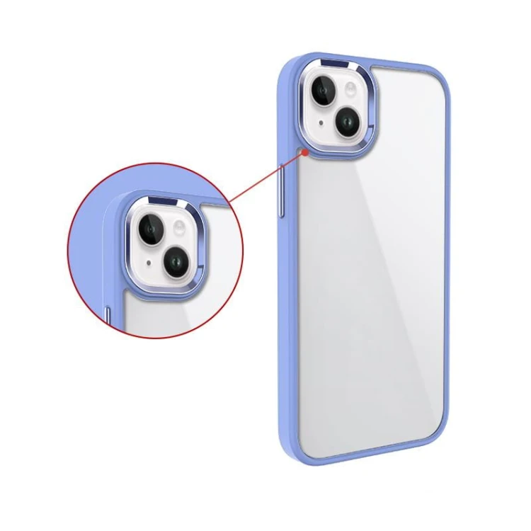Etui MX Glassy Cam do iPhone 14 Pro Max fioletowy