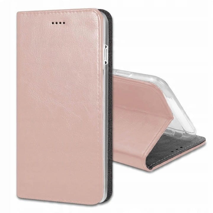 Etui z klapką Magnetic do Samsung A02s różowozłoty
