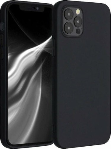 Etui Silicon iPhone 12 / 12 Pro czarny
