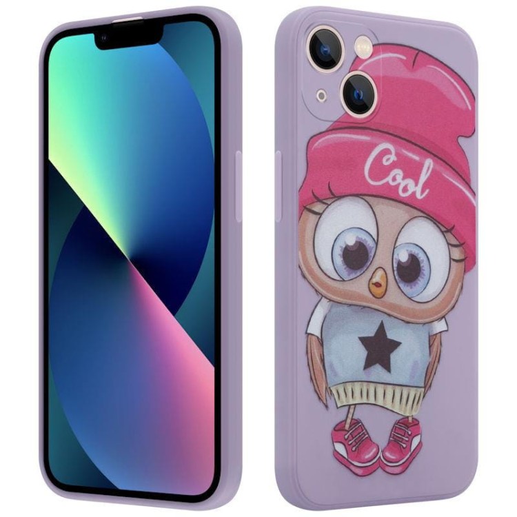 MX etui OWL COOL iPhone 13 mini fioletowy