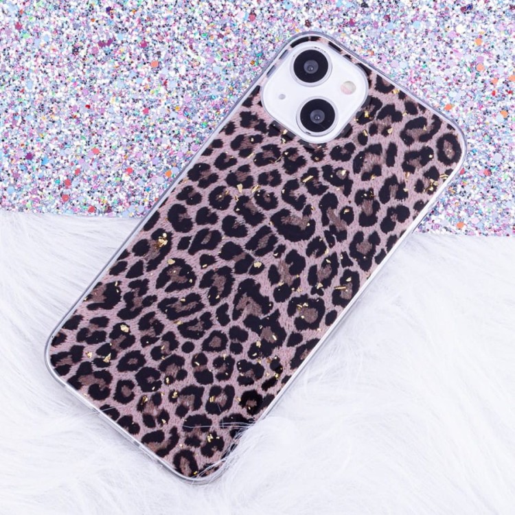 Etui Gold Glam do Samsung M53 5G panterka 1
