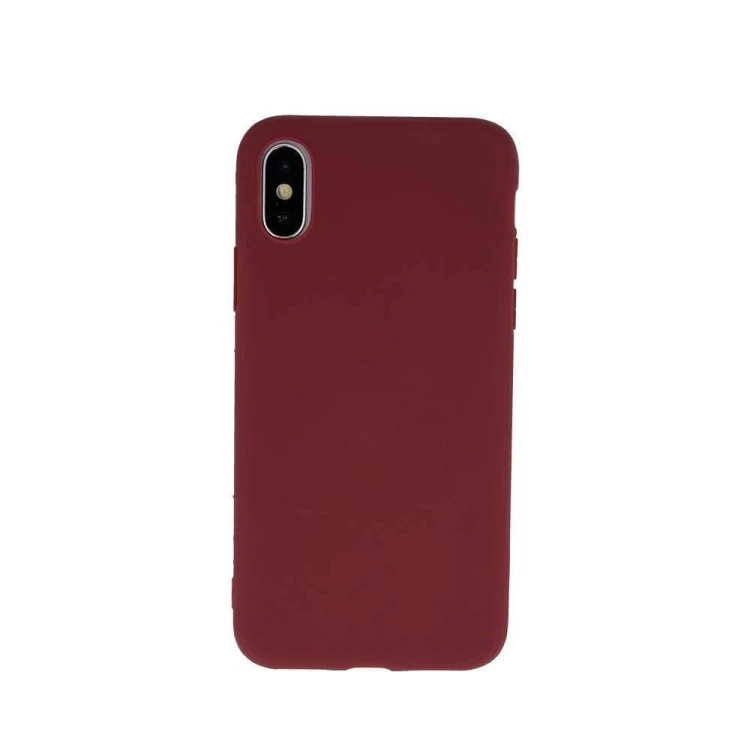 Etui Matt TPU Samsung A02s burgundowe
