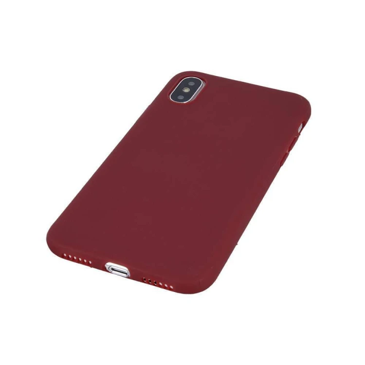 Etui Matt TPU Samsung A02s burgundowe