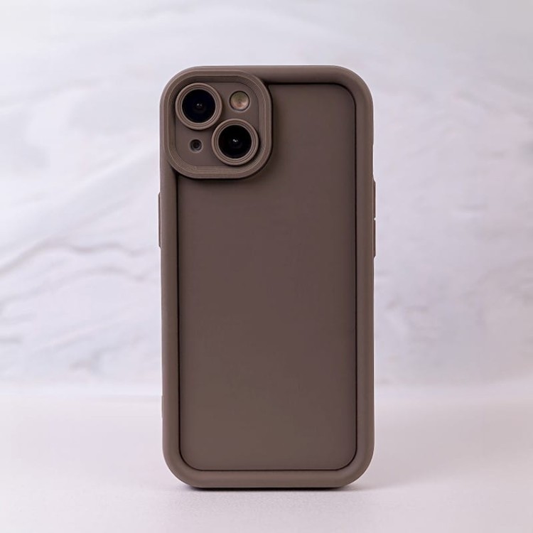 Etui Rim TPU do iPhone 16 brązowa