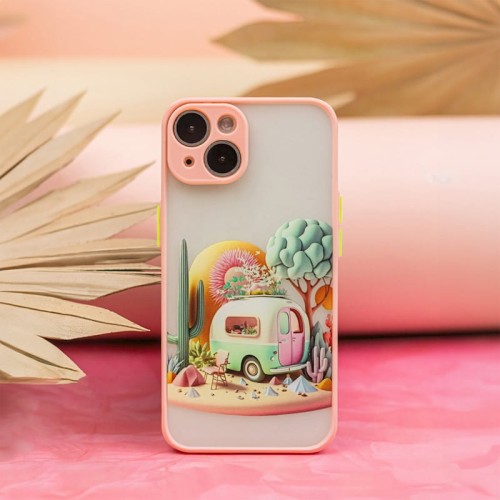 Etui Ultra Trendy do iPhone 15 Travel różowa