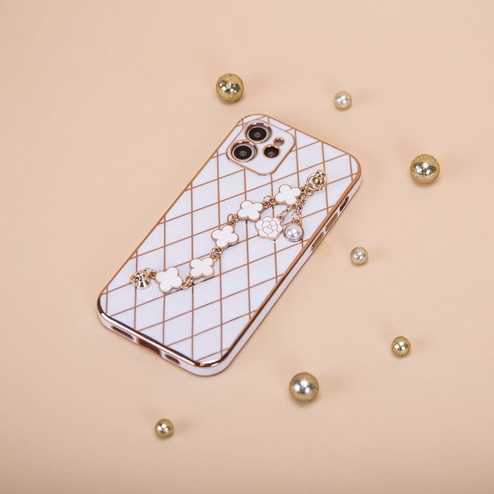 Etui Glamour do Samsung Galaxy S22 białe