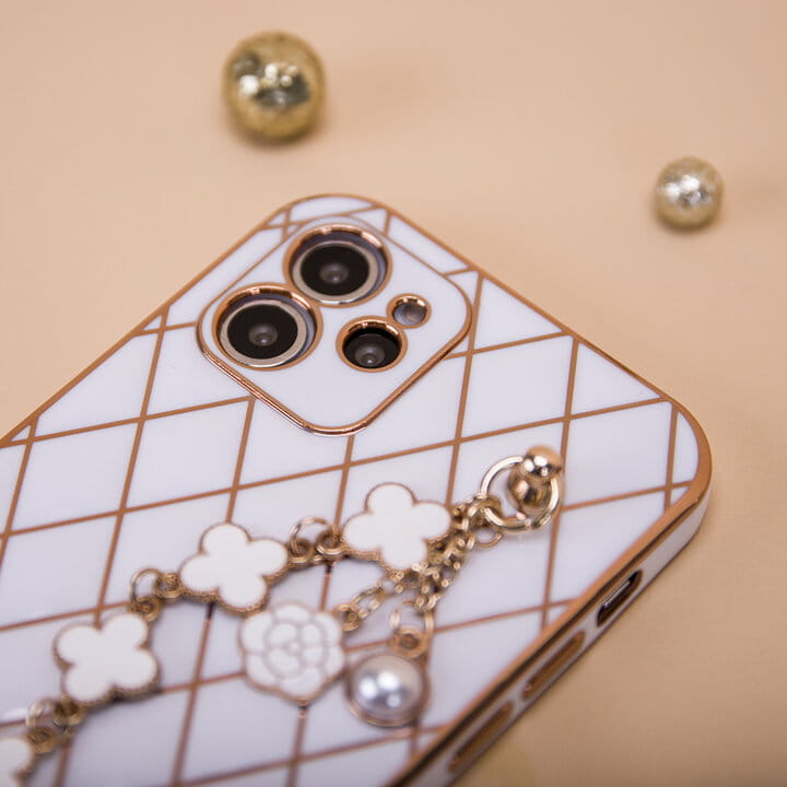 Etui Glamour do Samsung Galaxy S22 białe