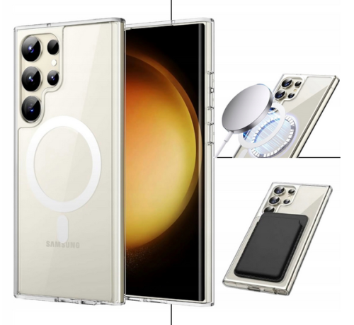 Etui Anti Shock 1,5mm Magsafe do Samsung Galaxy S23 Ultra transparentne