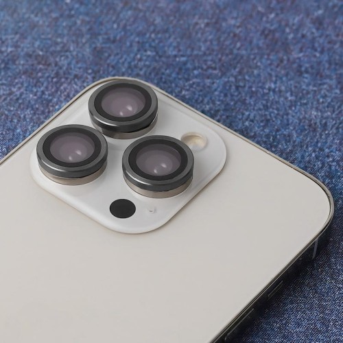 Zestaw szkieł na aparat Samsung S23 Ultra czarna ramka