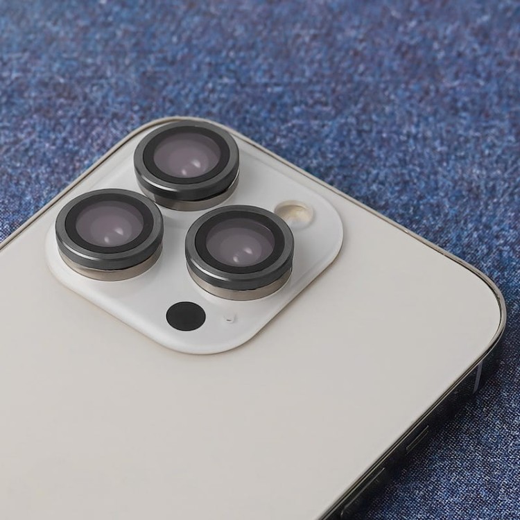 Zestaw szkieł na aparat Samsung S23 Ultra czarna ramka