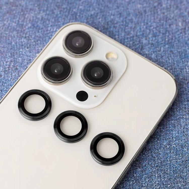 Zestaw szkieł na aparat Samsung S23 Ultra czarna ramka