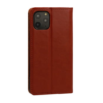 Etui Book Specjal do Samsung Galaxy S23 Plus brązowy ze skórki