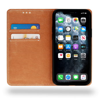 Etui Book Specjal do Samsung Galaxy S23 Plus brązowy ze skórki